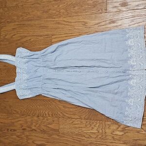 Sangia Cotton Cottagecore Empire Waist Prairie Dress Sz 10